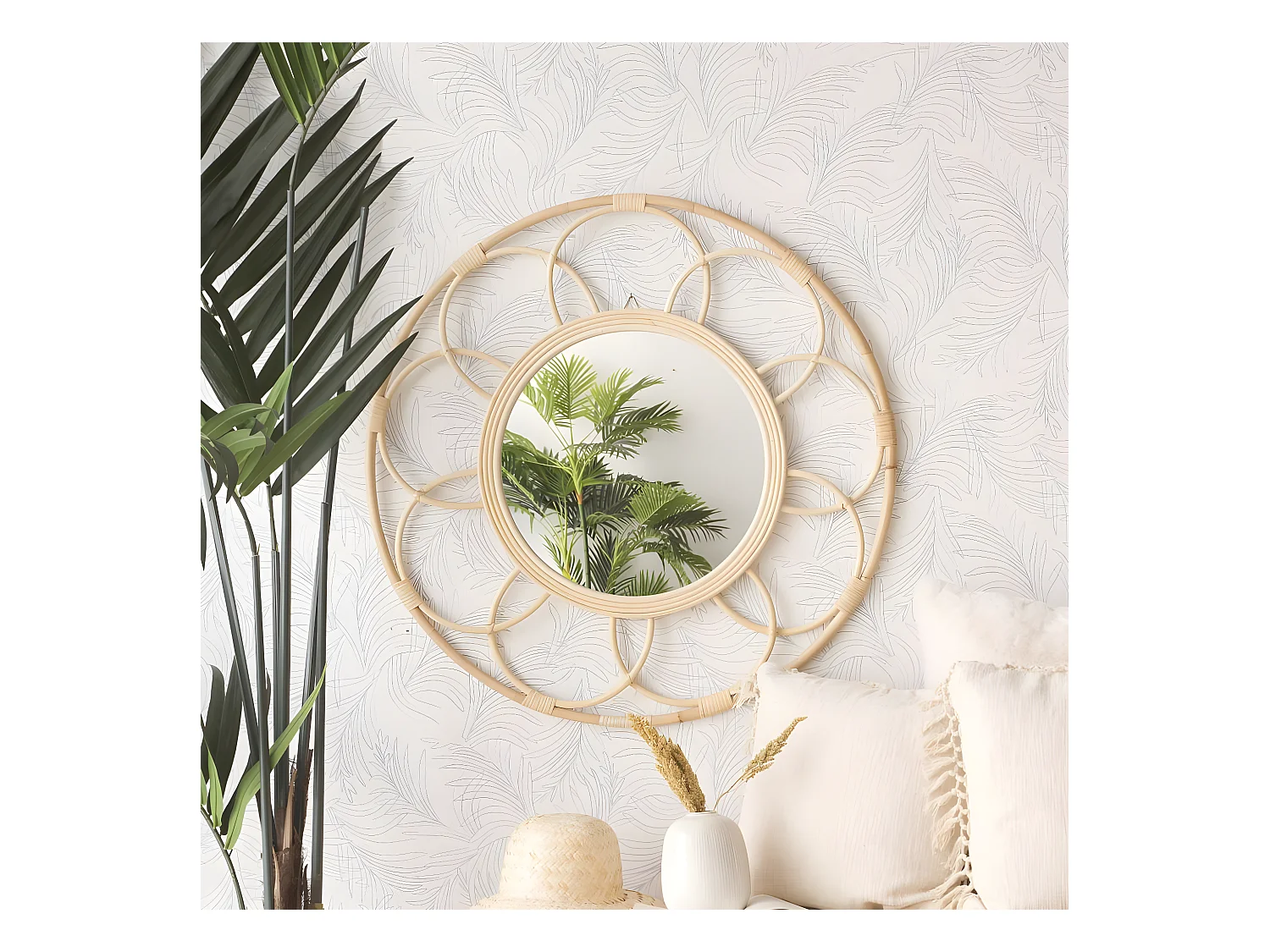 Miroir en bois massif Natural Core 0x80