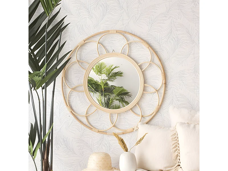 Miroir en bois massif Natural Core 0x80