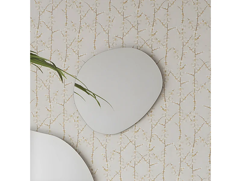 Miroir planche à particules blanc 1x37