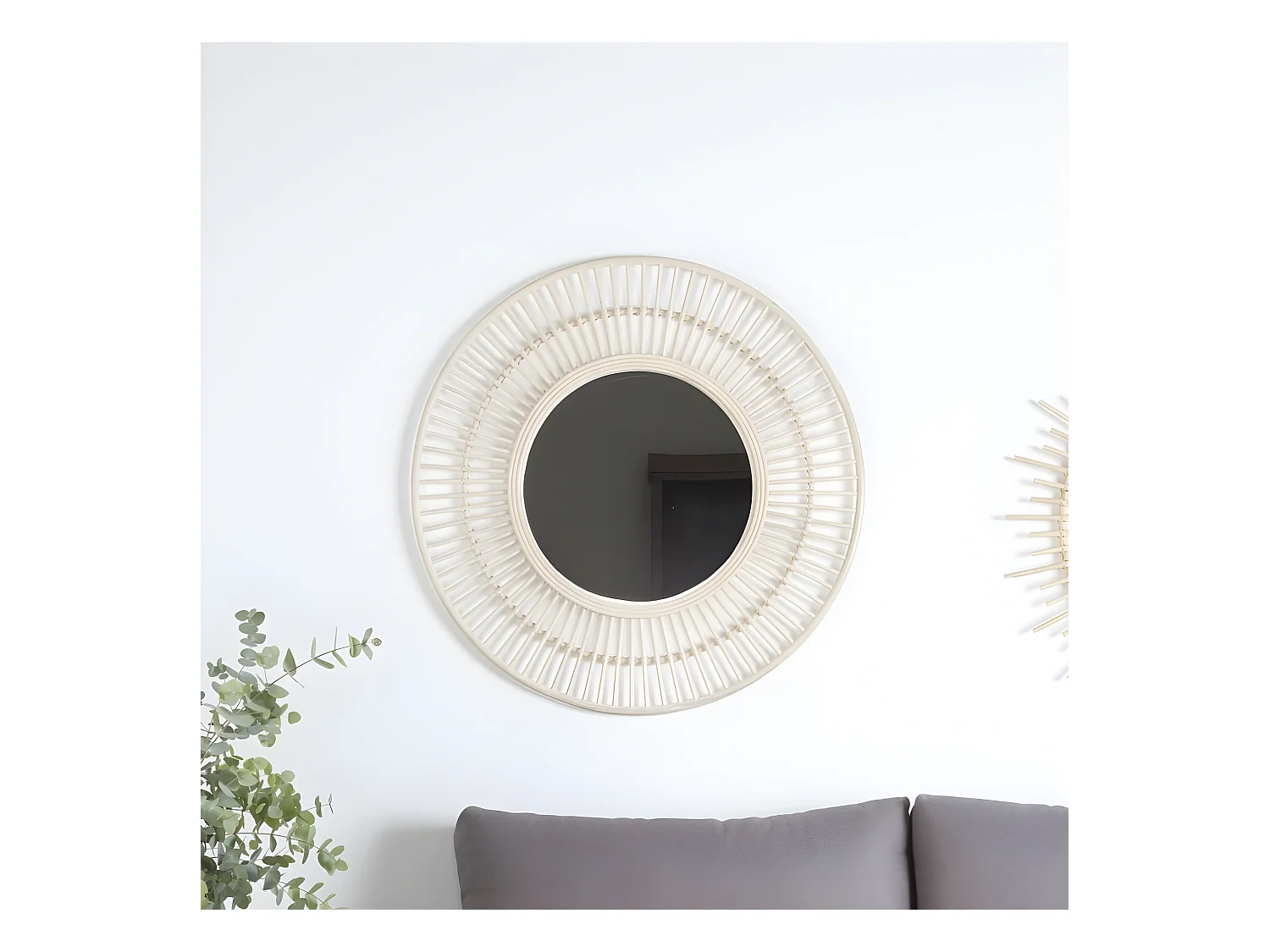 Miroir en rotin Natural Core 0x80