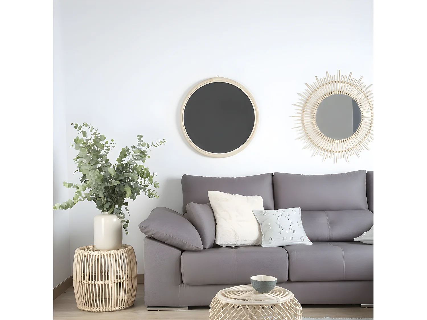 Miroir en rotin Natural Core 0x70