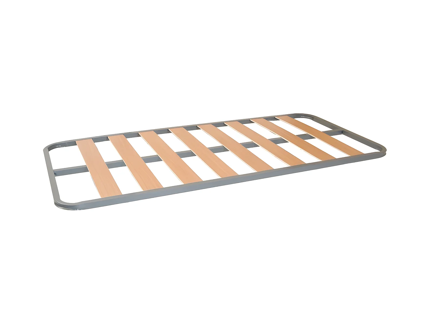 Rete a doghe metallo e legno Grigio 190x4