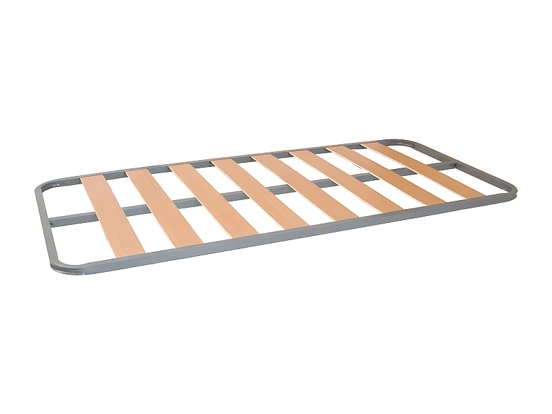 Rete a doghe metallo e legno Grigio 200x4