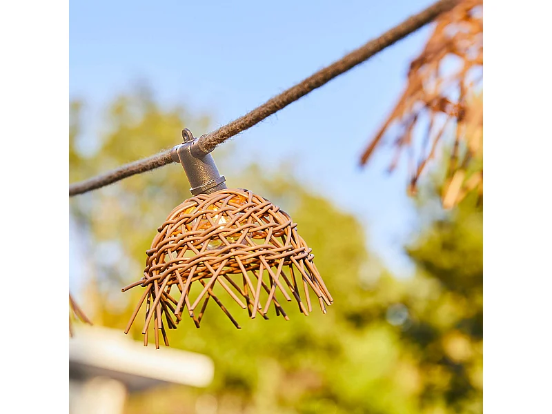 Guirlande solaire HAWAII Beige Corde 6m