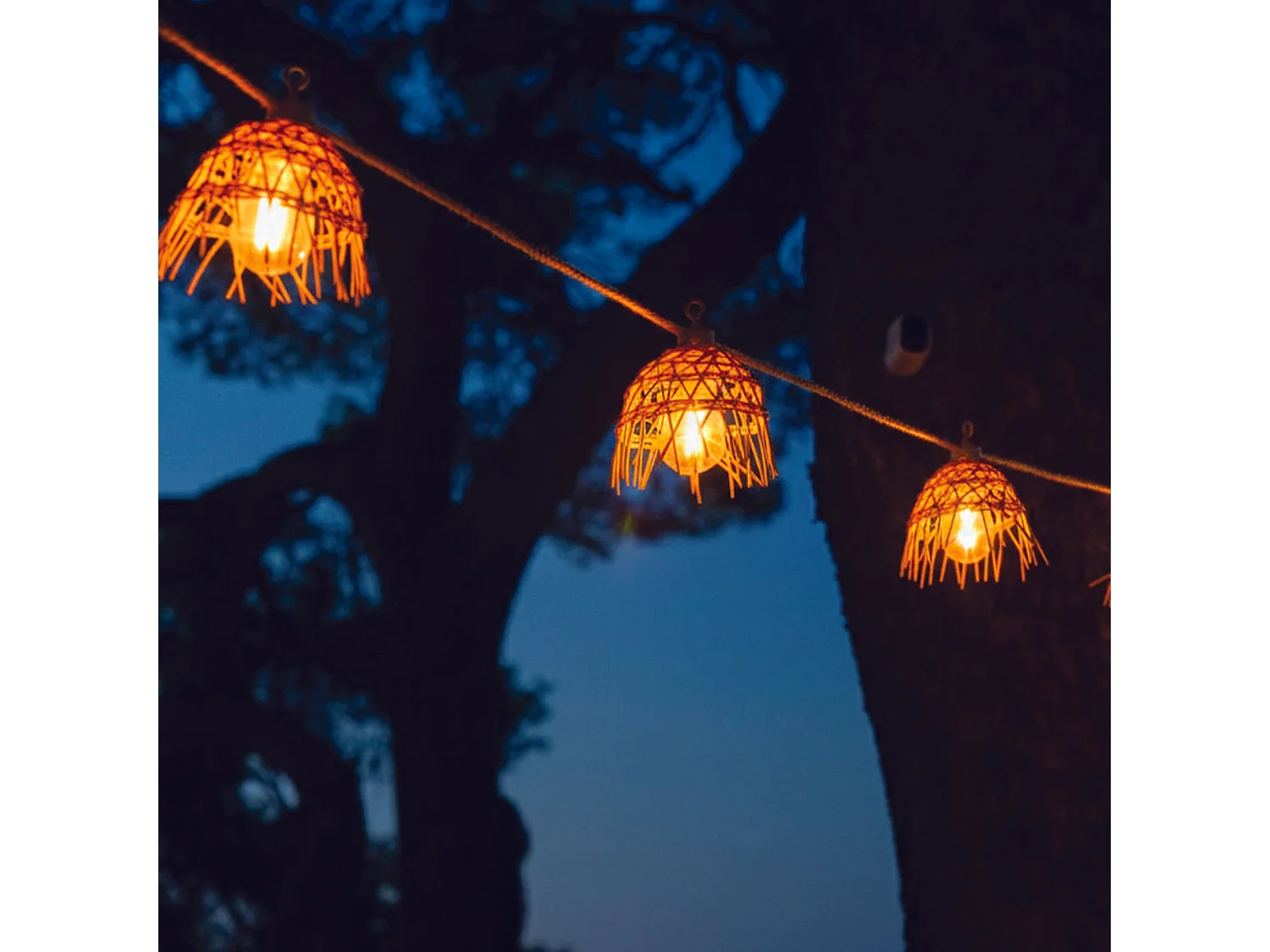 Guirlande solaire MINI HAWAI HYBRID 10 ampoules 8M