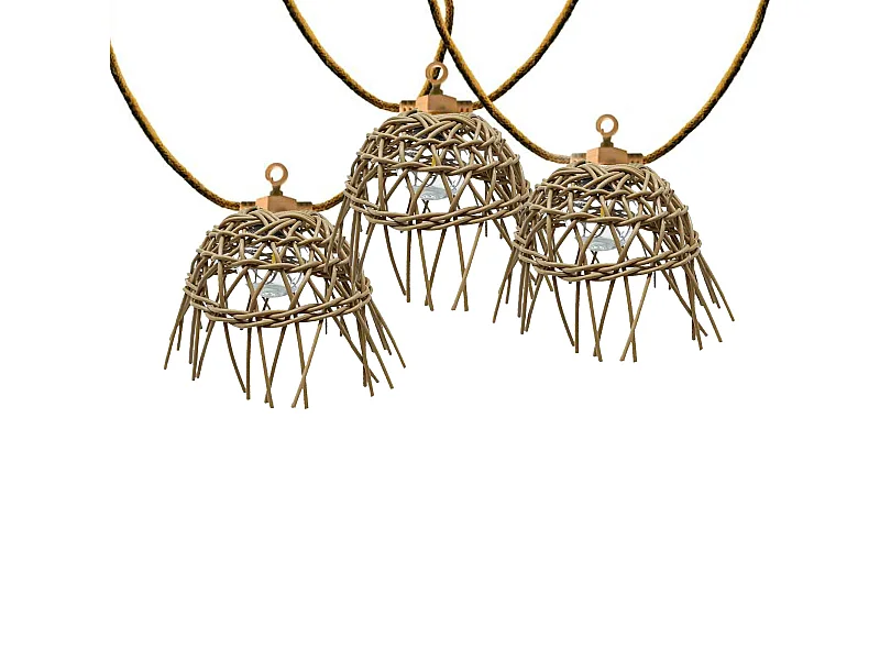 Guirlande solaire MINI HAWAI HYBRID 10 ampoules 8M