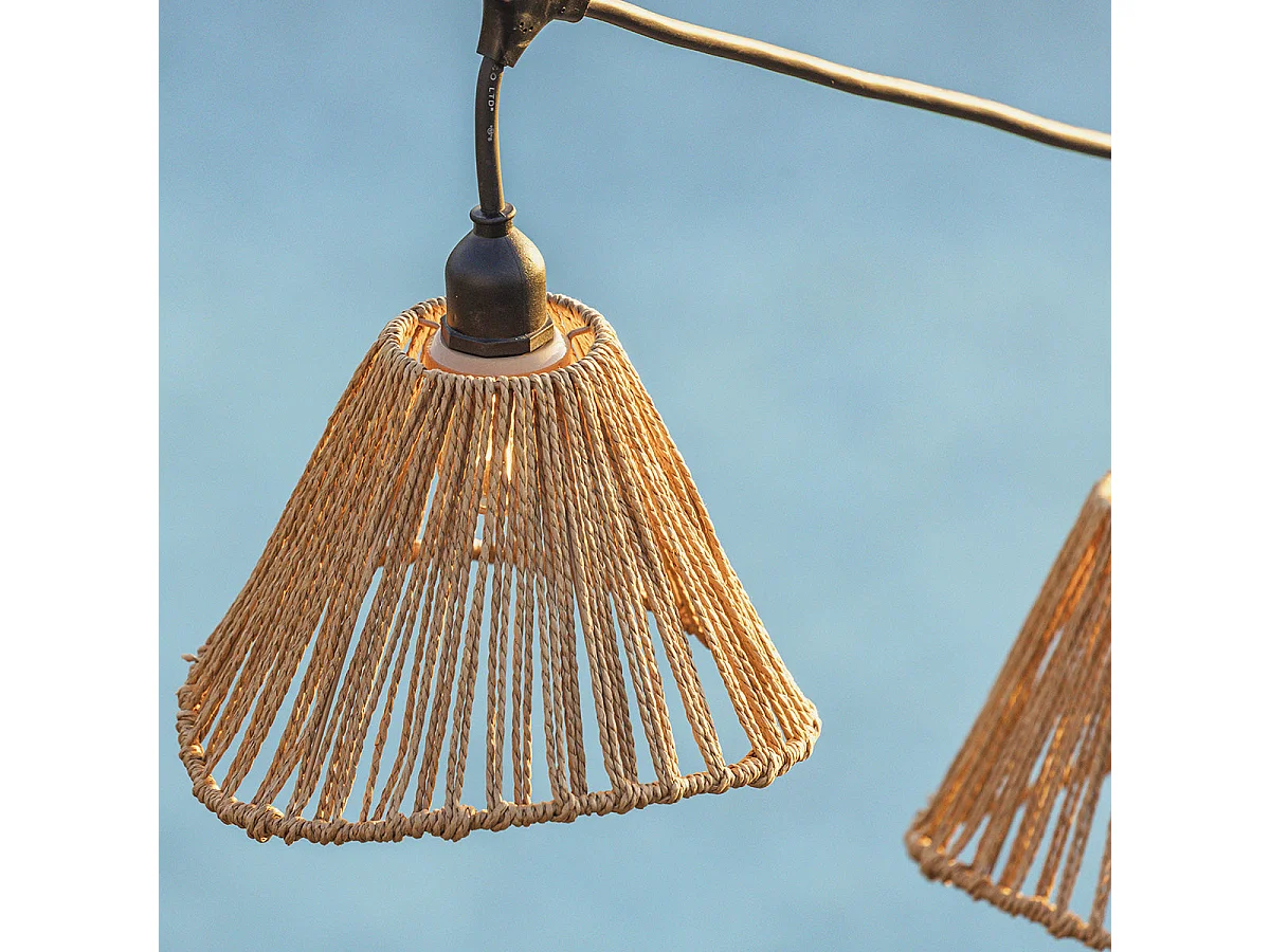 Guirlande lumineuse RAFFY Beige Corde 6m