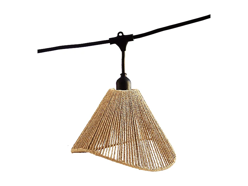 Guirlande lumineuse RAFFY Beige Corde 6m