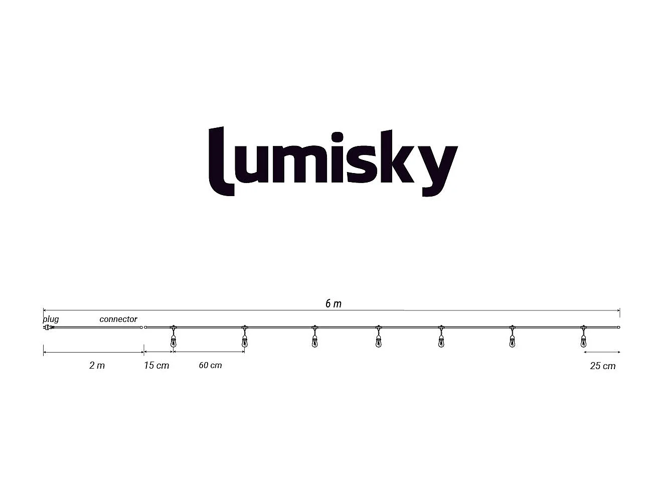 Guirlande lumineuse MOLLY Beige Herbe marine 6m