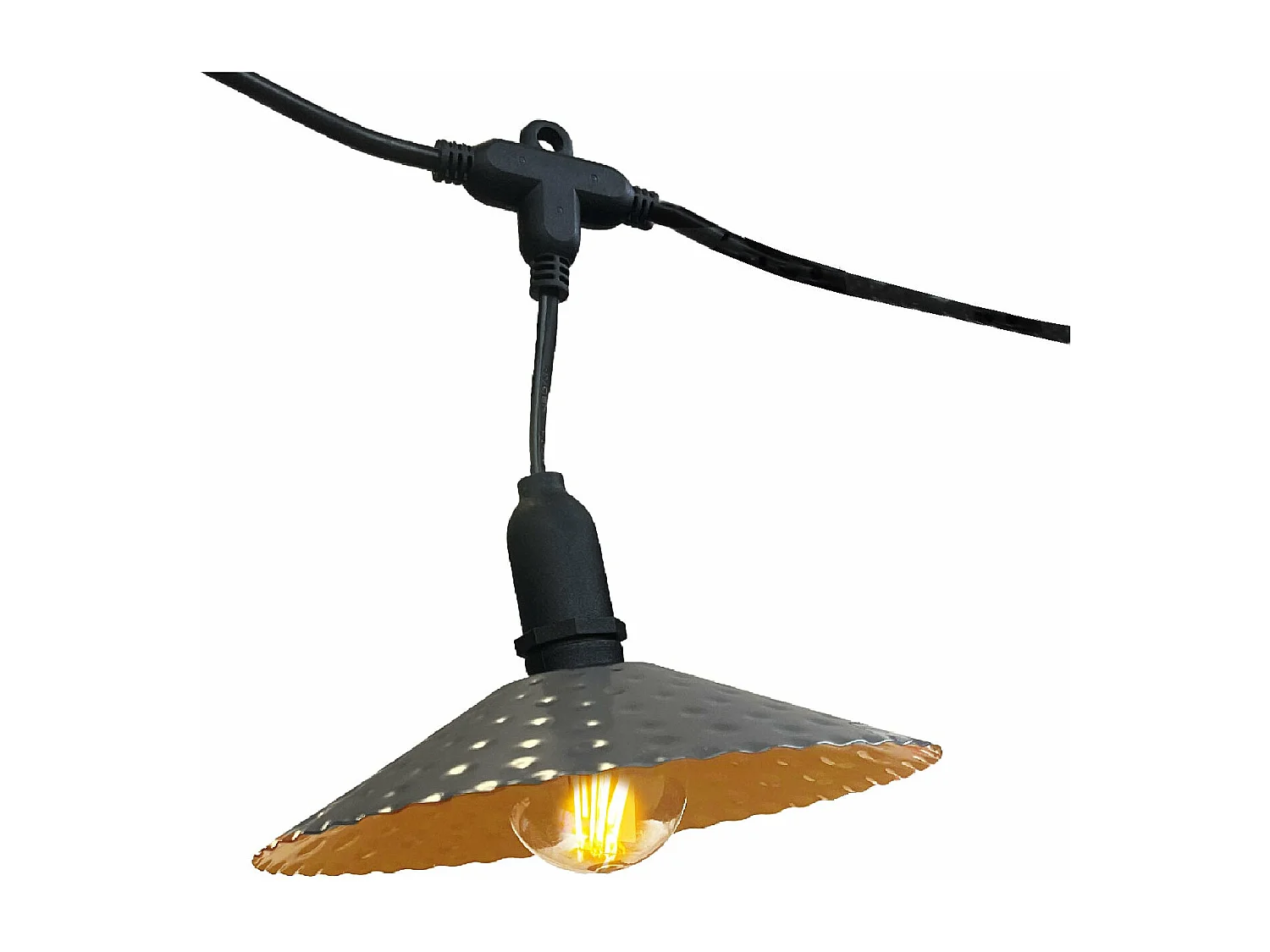 Guirlande lumineuse VINTY Gris Acier 6m