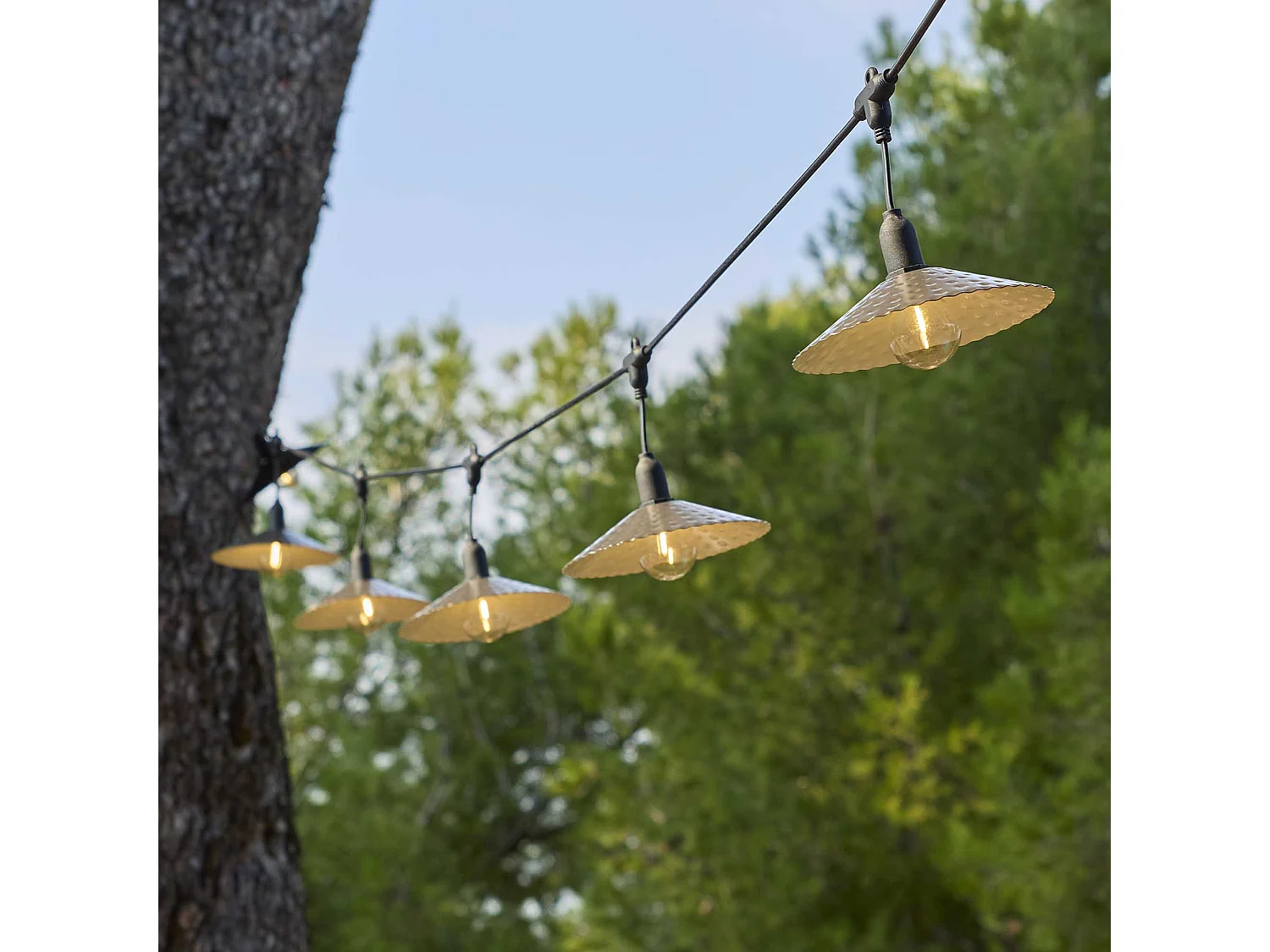 Guirlande solaire MINI VINTY HYBRID 10 ampoules 6M