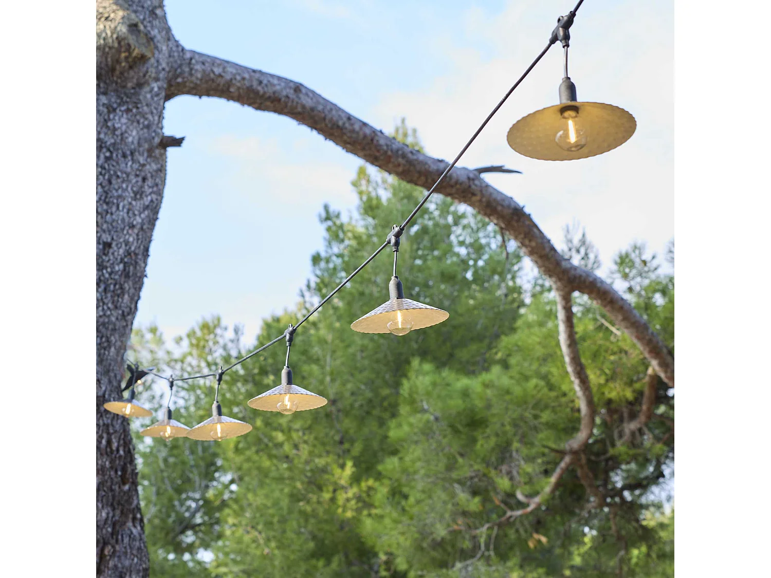 Guirlande solaire MINI VINTY HYBRID 10 ampoules 6M