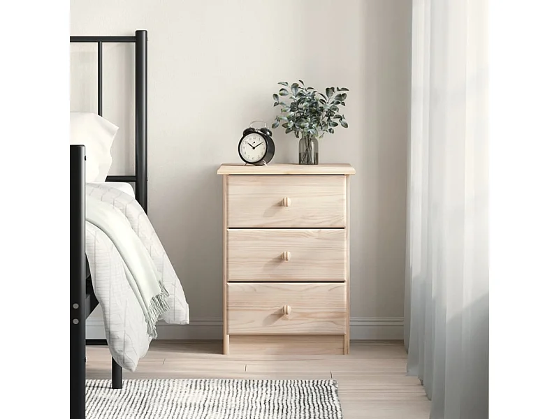 Table de chevet ALTA 41x35x55,5 cm bois de pin massif