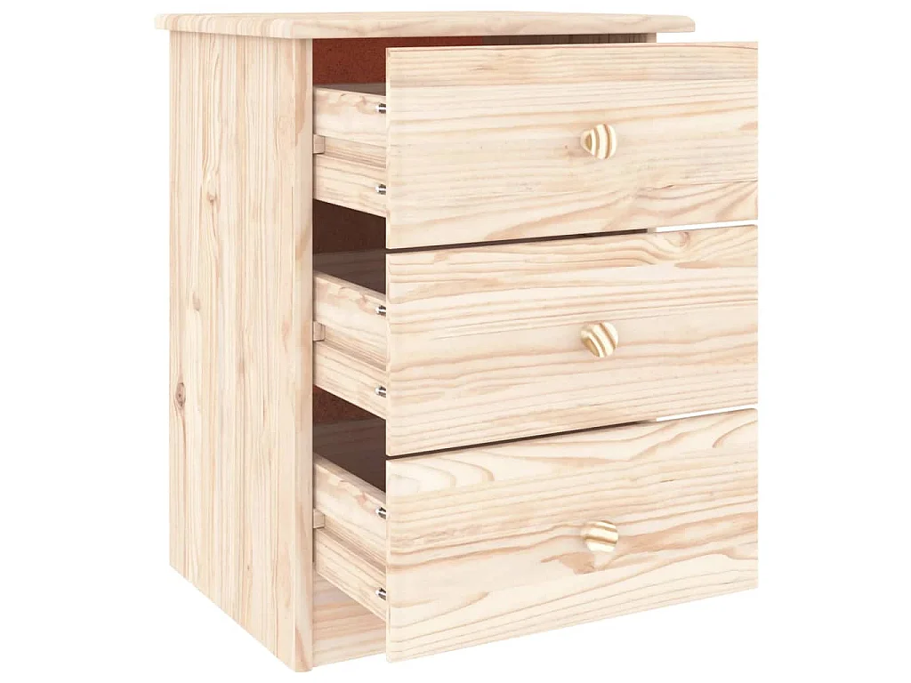 Table de chevet ALTA 41x35x55,5 cm bois de pin massif