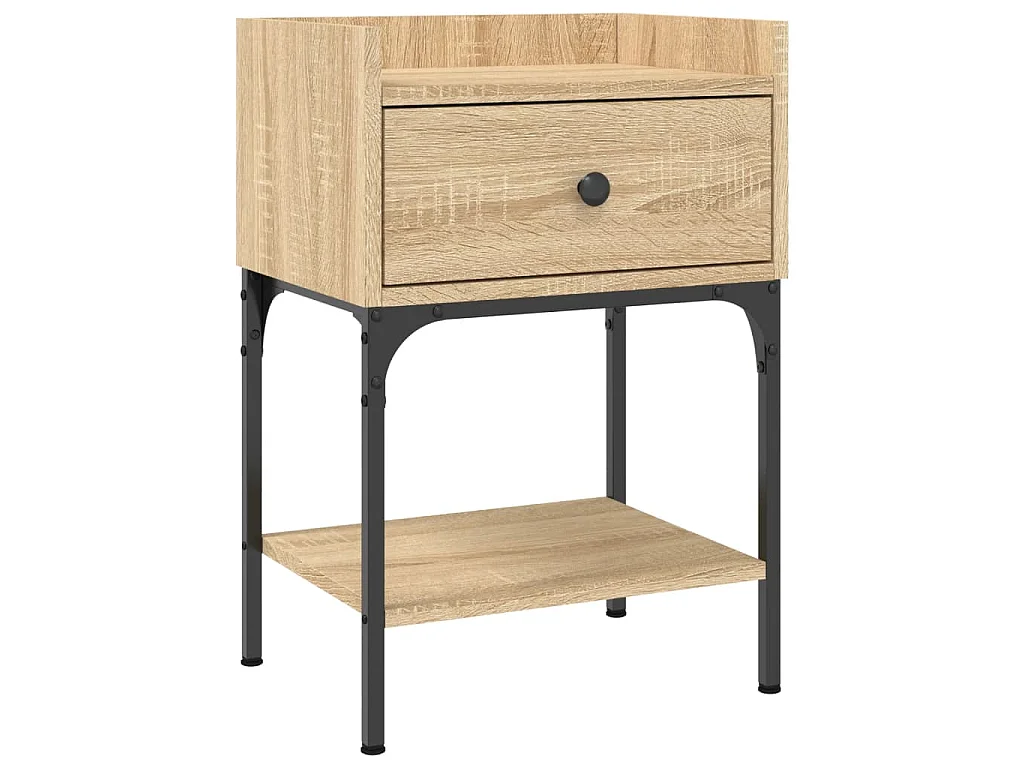 Tables de chevet 2pcs chêne sonoma 40,5x31x60cm bois ingénierie