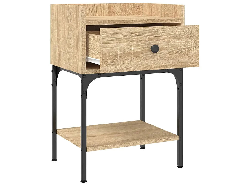 Tables de chevet 2pcs chêne sonoma 40,5x31x60cm bois ingénierie