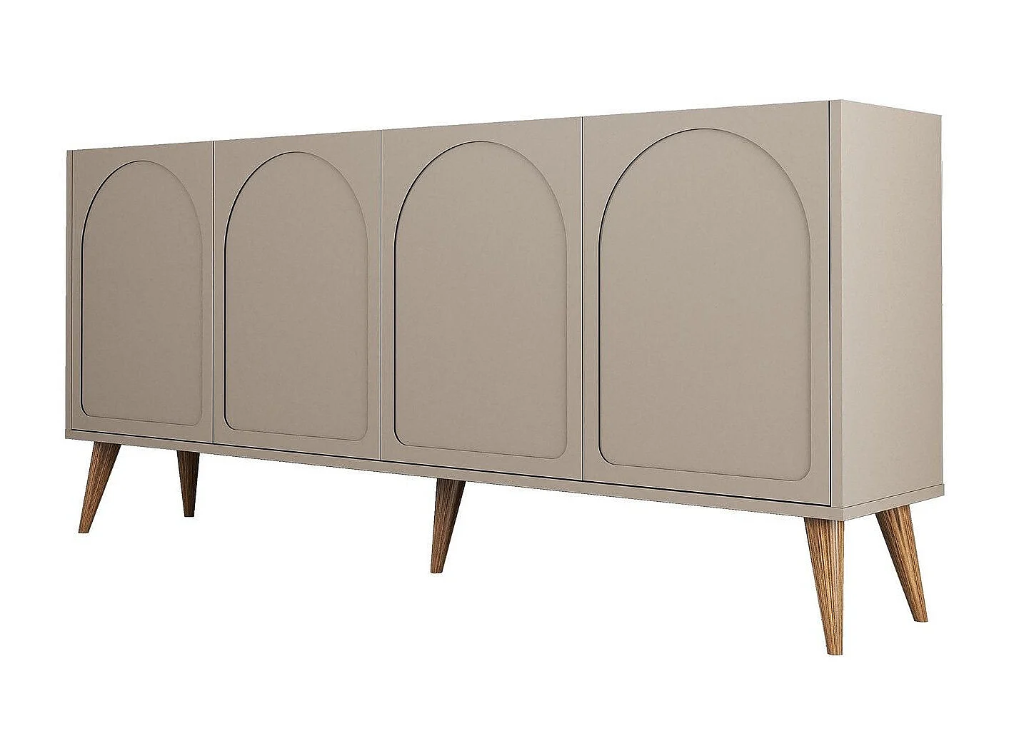 Aparador – 180 cm – Atlas y Nogal – Tablero de Partículas Revestido de Melamina