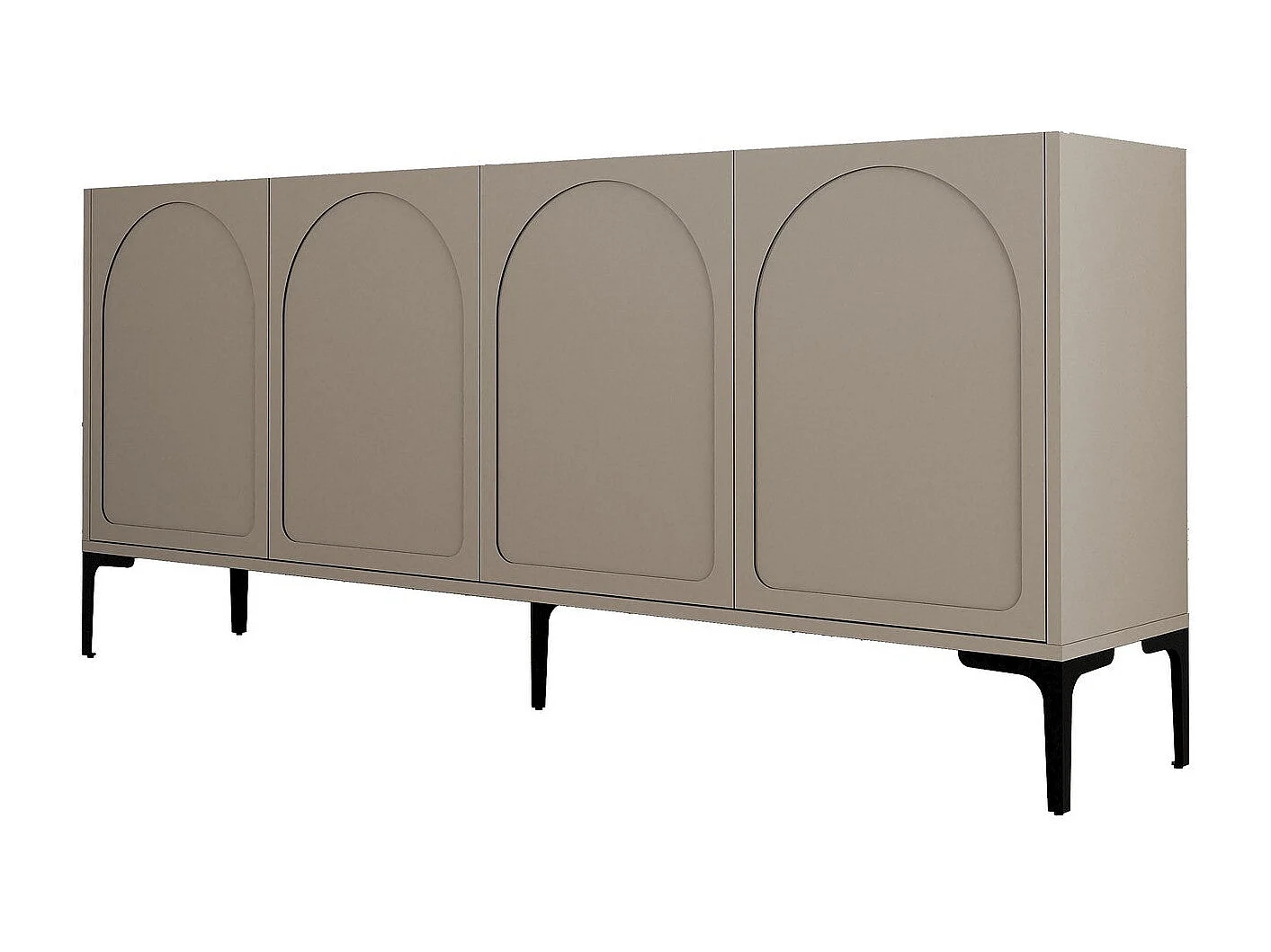 Aparador – 180 x 79 x 35 cm – Atlas e Preto – Painel de Partículas