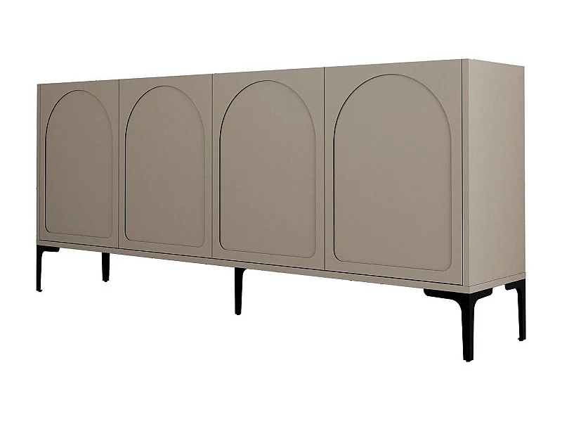 Aparador – 180 x 79 x 35 cm – Atlas e Preto – Painel de Partículas