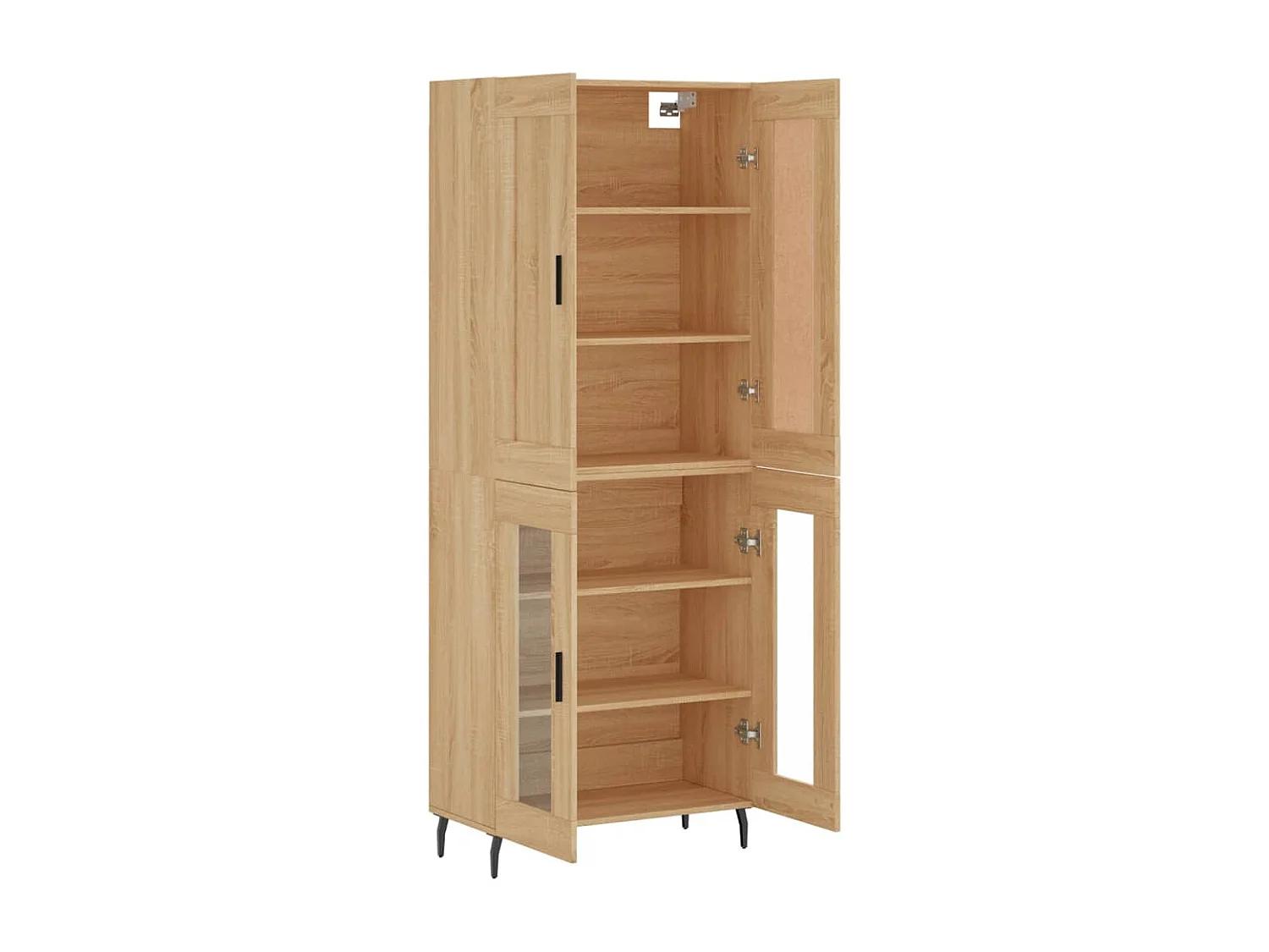 Buffet haut Chêne sonoma 69,5x34x180 cm Bois d'ingénierie