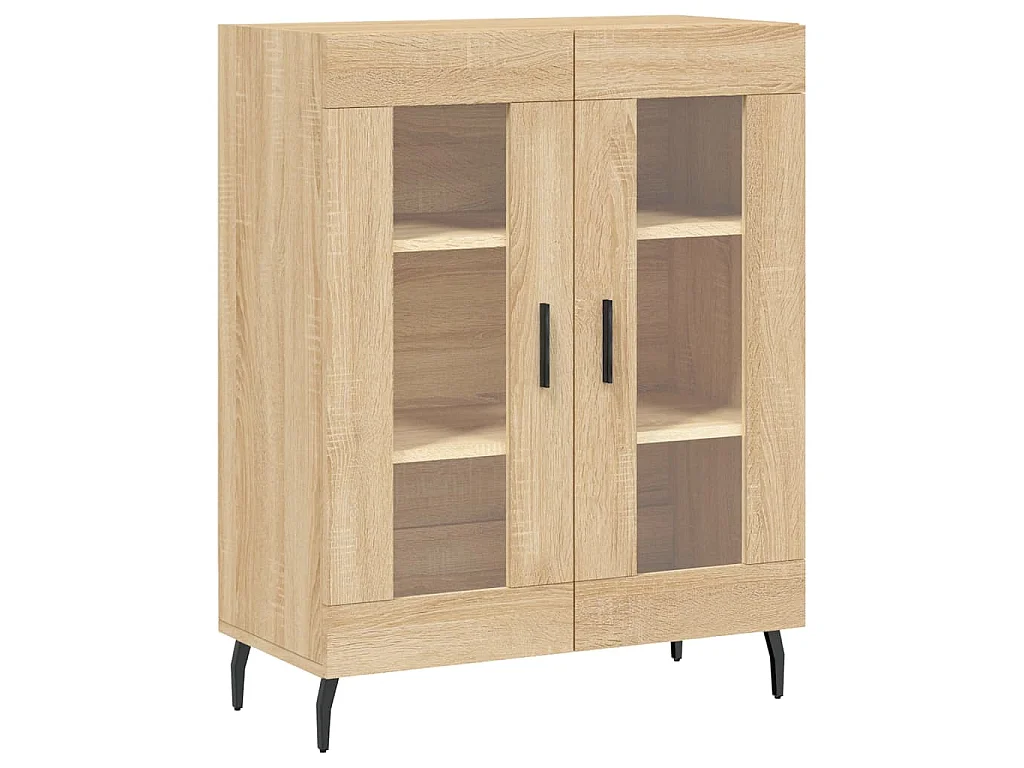 Buffet haut Chêne sonoma 69,5x34x180 cm Bois d'ingénierie