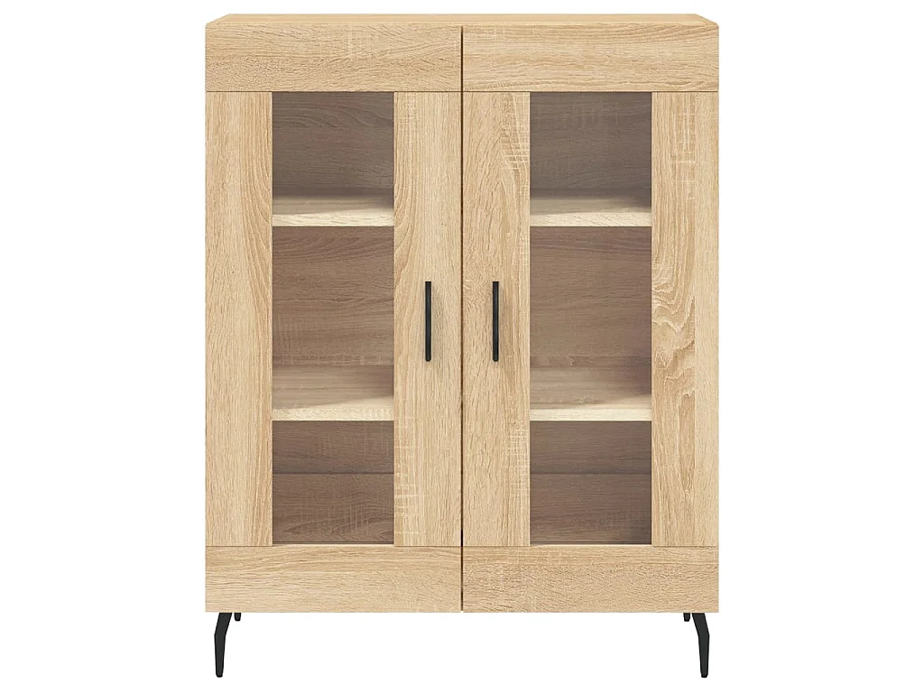 Buffet haut Chêne sonoma 69,5x34x180 cm Bois d'ingénierie