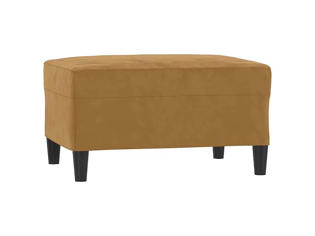 4-delige Loungeset met kussens fluweel bruin