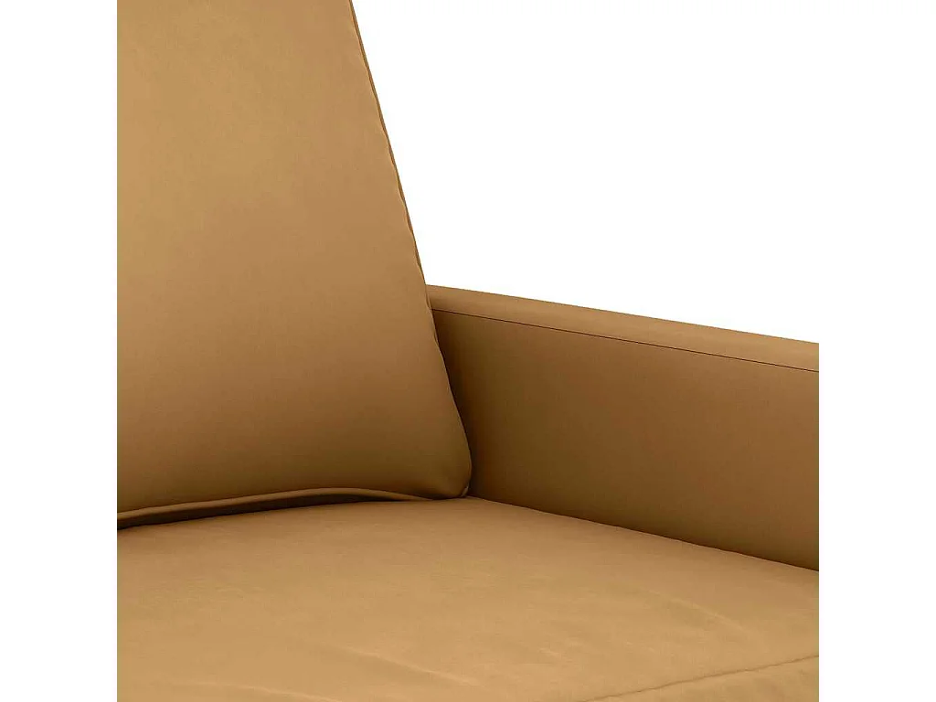 4-delige Loungeset met kussens fluweel bruin