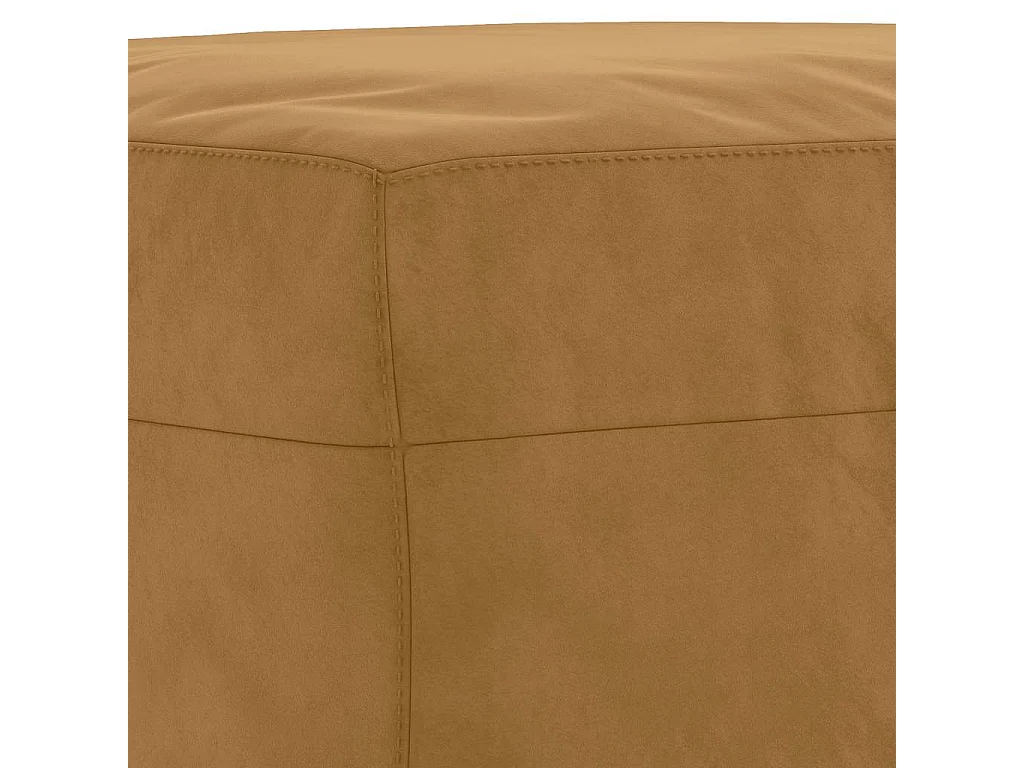 4-delige Loungeset met kussens fluweel bruin