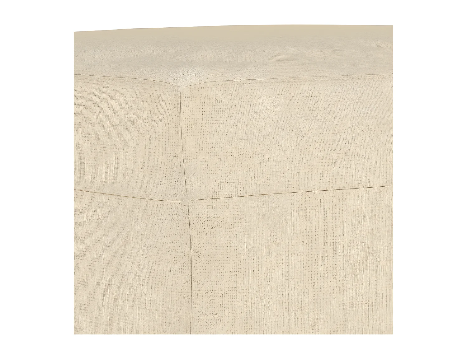Ensemble de canapés 3 pcs avec coussins crème tissu