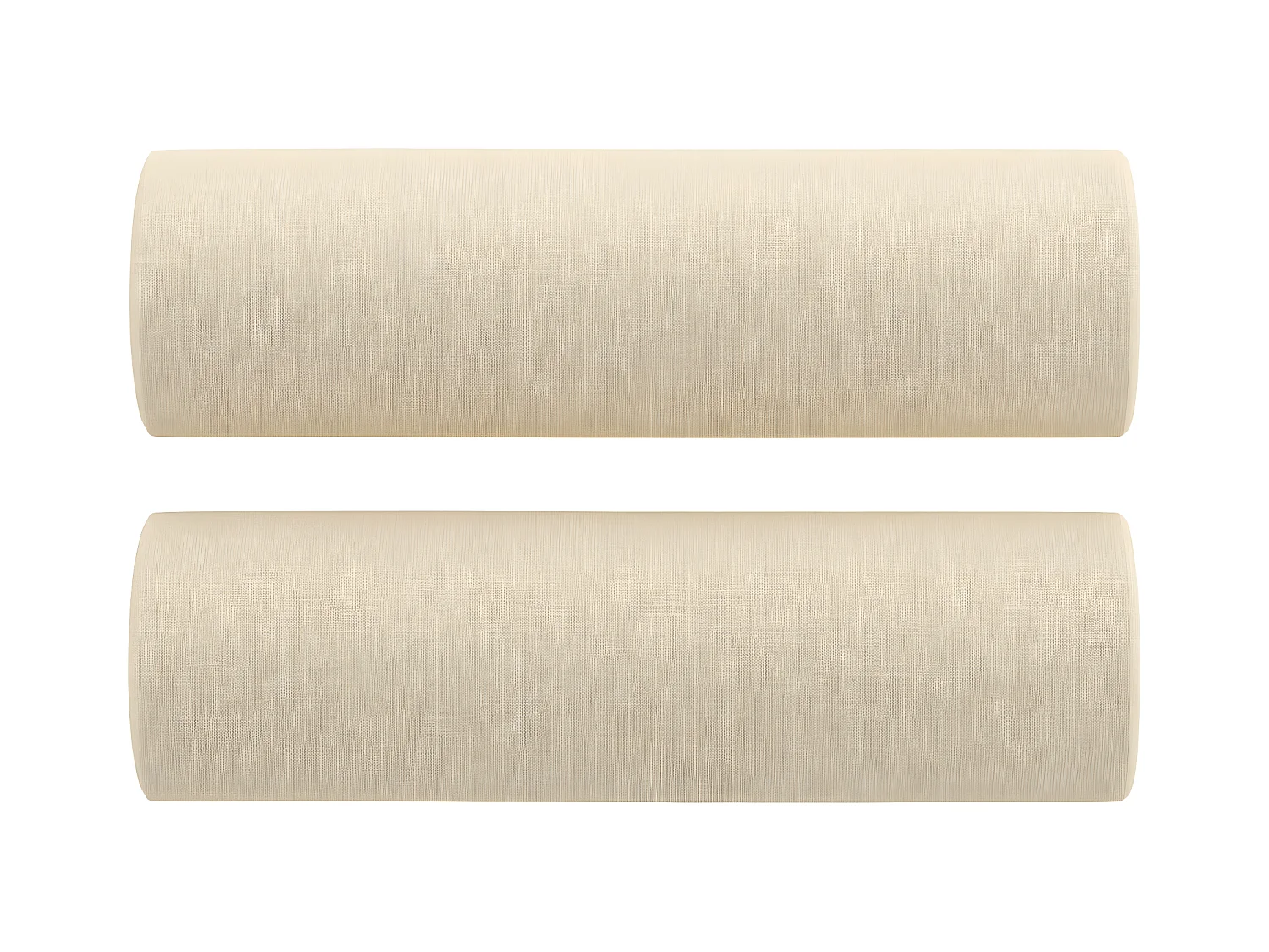 Ensemble de canapés 3 pcs avec coussins crème tissu