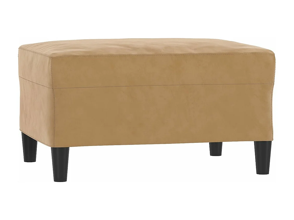 4-delige Loungeset fluweel bruin