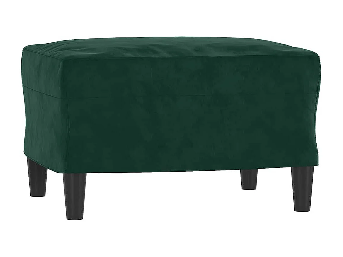 Ensemble de canapés 3 pcs vert foncé velours