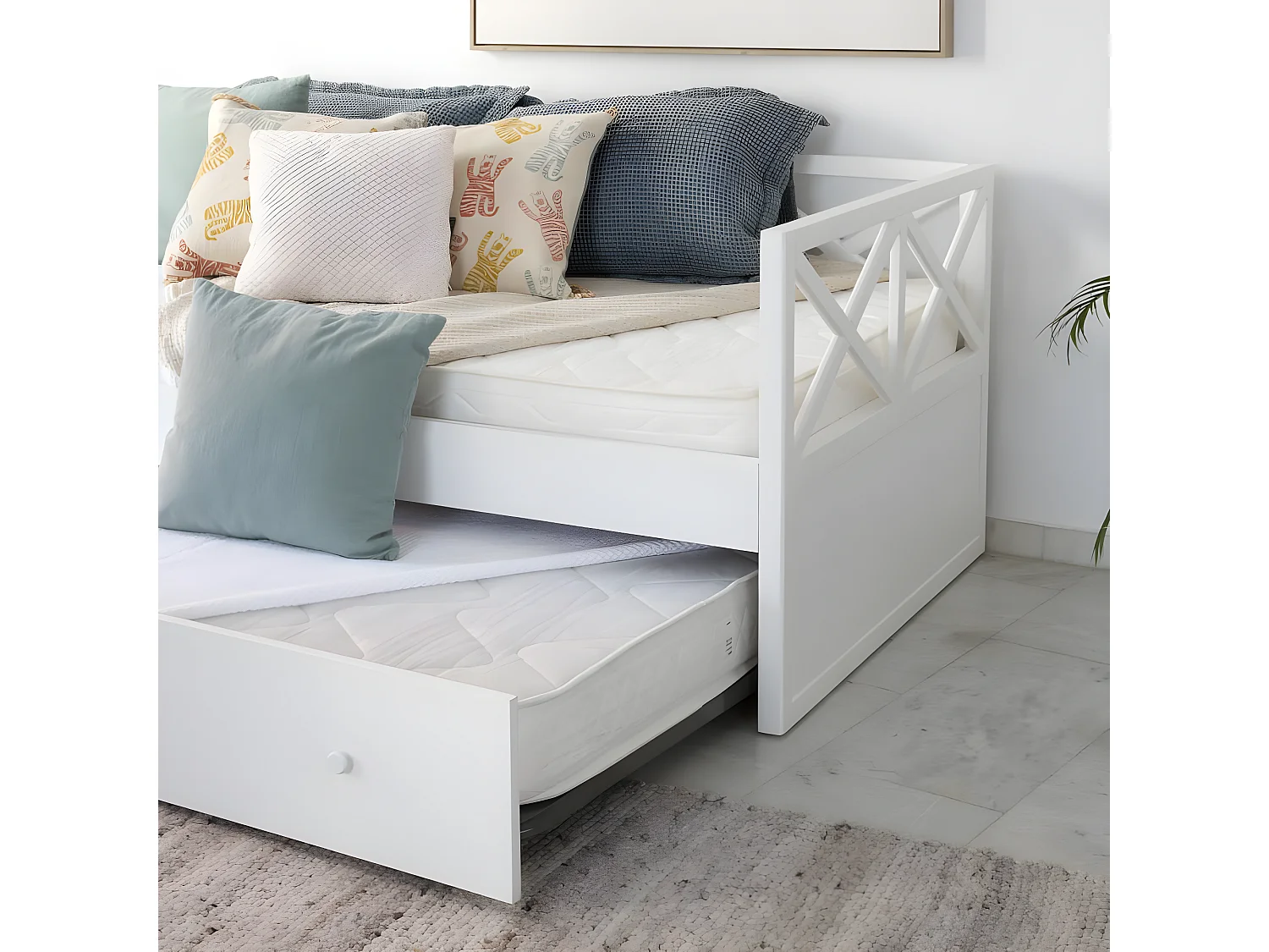 Pack matelas mouse pu/textile blanc 0x0