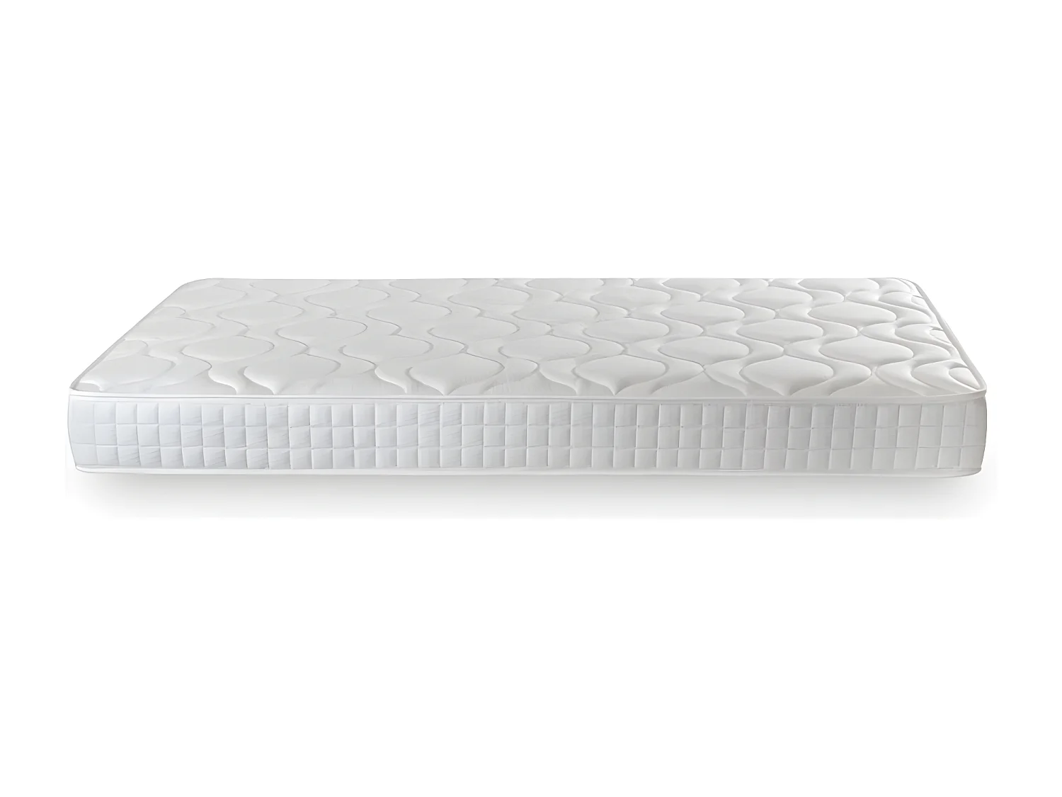 Matelas et sommier pour lit gigogne mousse pu / textile - métal / bois blanc 200x18