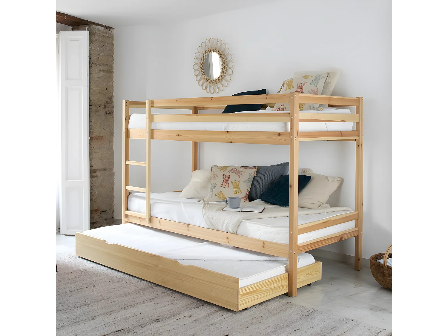 Pack matelas mouse pu/textile blanc 190x18