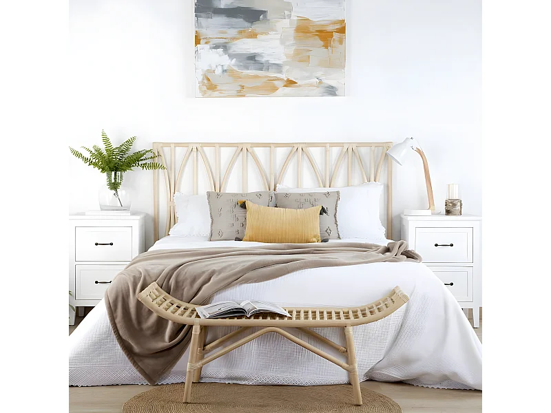 Tête de lit en rotin Natural Core 160x100