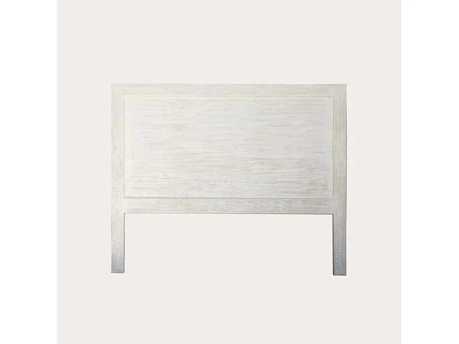 Tête de lit en bois massif blanc 162x130