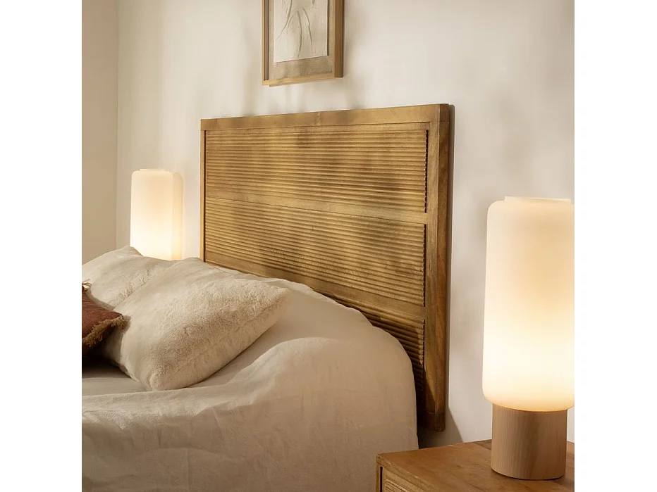 Tête de lit en bois massif naturel 162x78