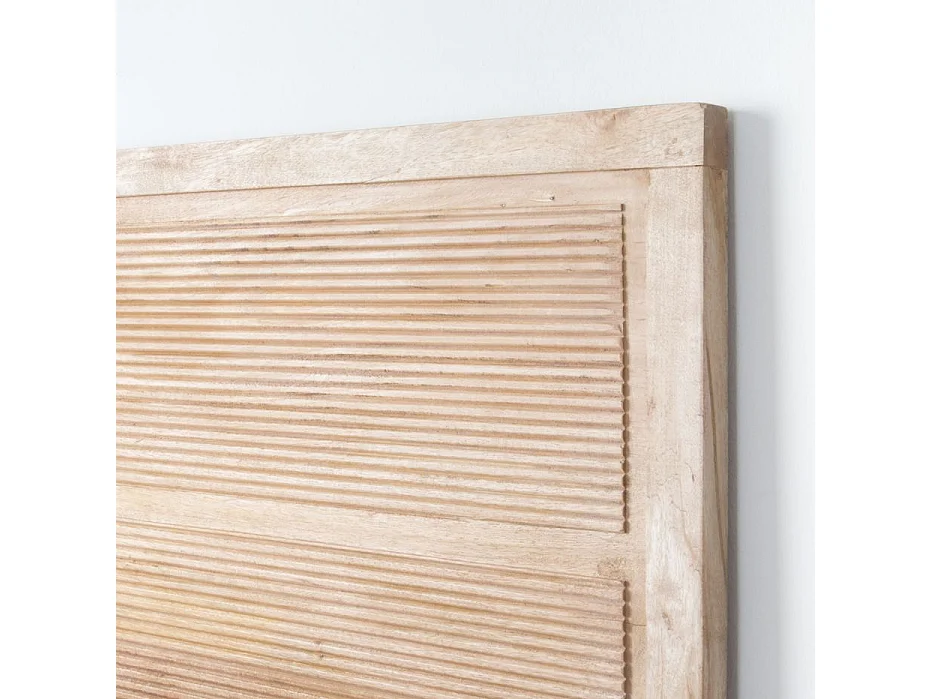 Tête de lit en bois massif naturel 162x78