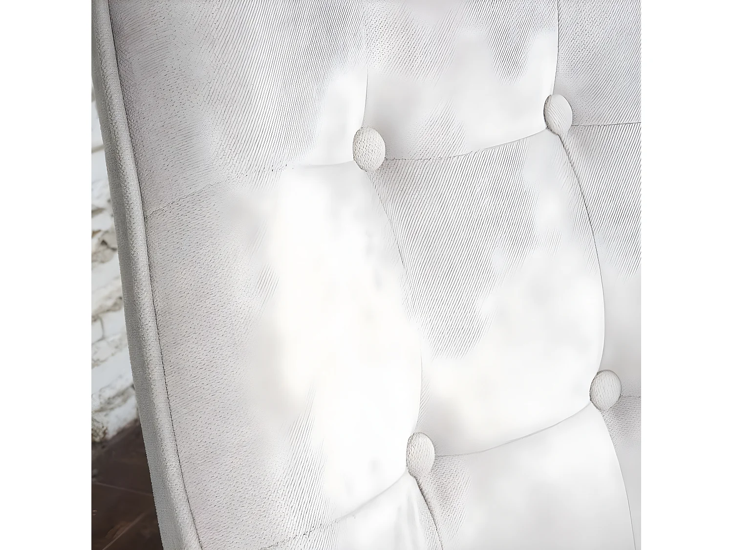 Poltrona stoffa e legno Beige (630) 83x93