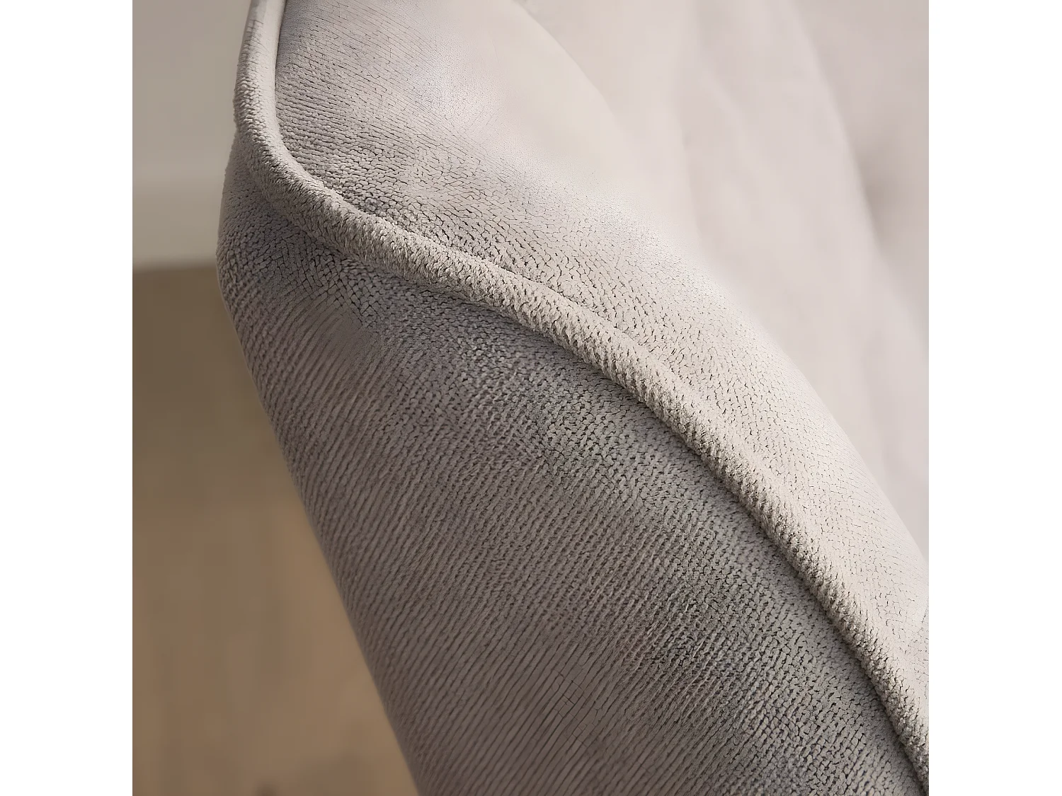 Poltrona stoffa e legno Gris Perla (631) 83x93