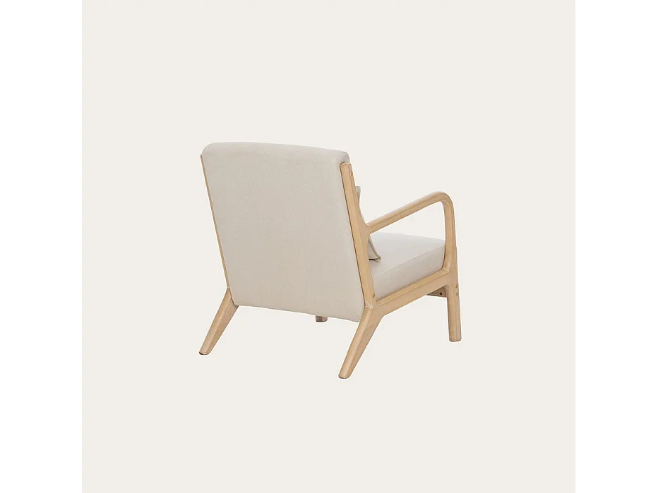 Fauteuil en bois Beige (628) 66x74