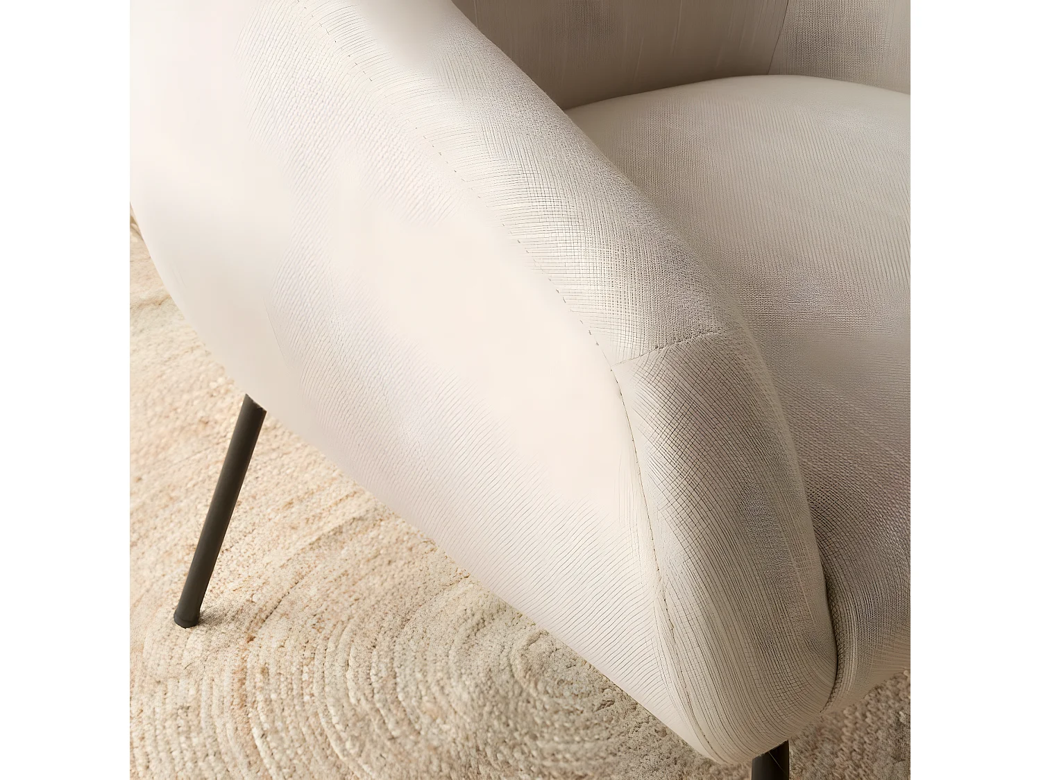 Fauteuil en mdf Beige (612) 71x79