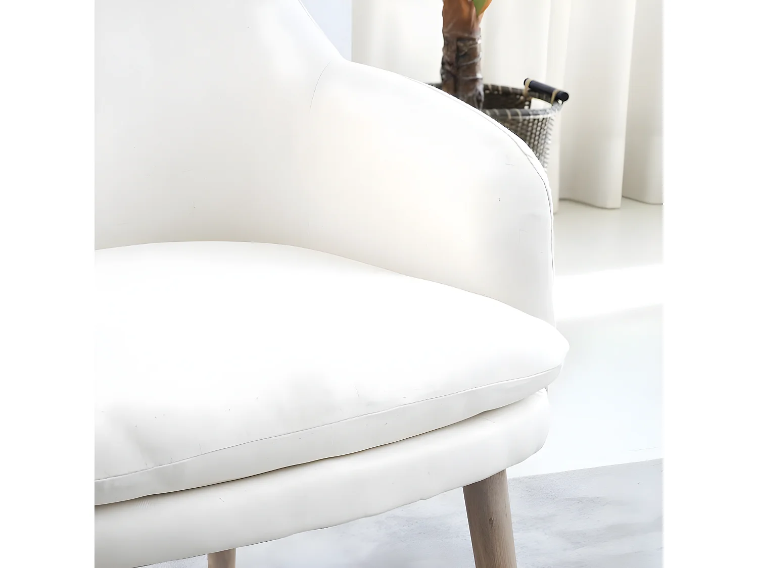 Poltrona legno e stoffa Beige (628) 65x79