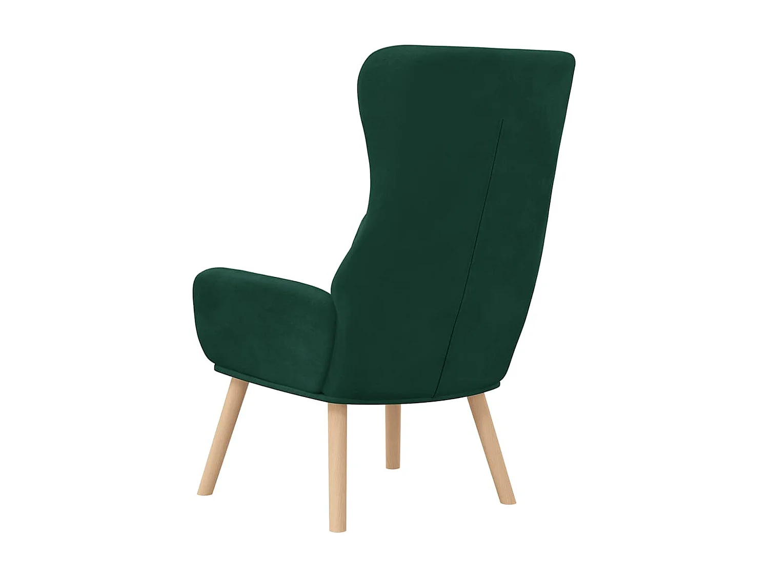 Chaise de relaxation Vert foncé Velours