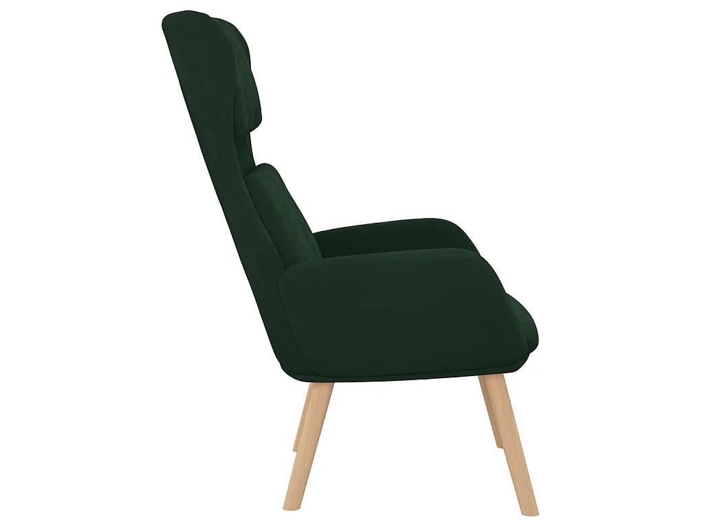 Relaxsessel Dunkelgrün Samt