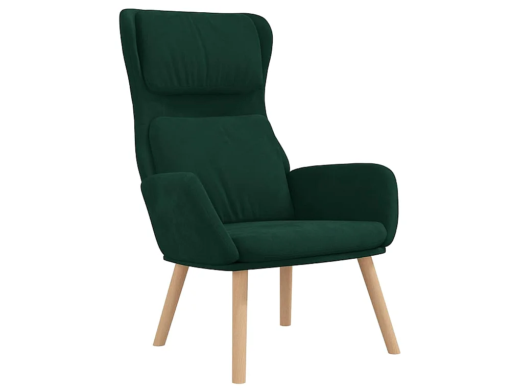 Relaxsessel Dunkelgrün Samt