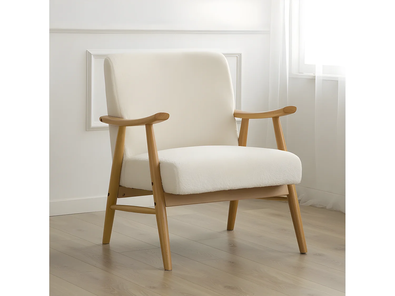 Poltrona tappezzato Blanco (606) 67x81