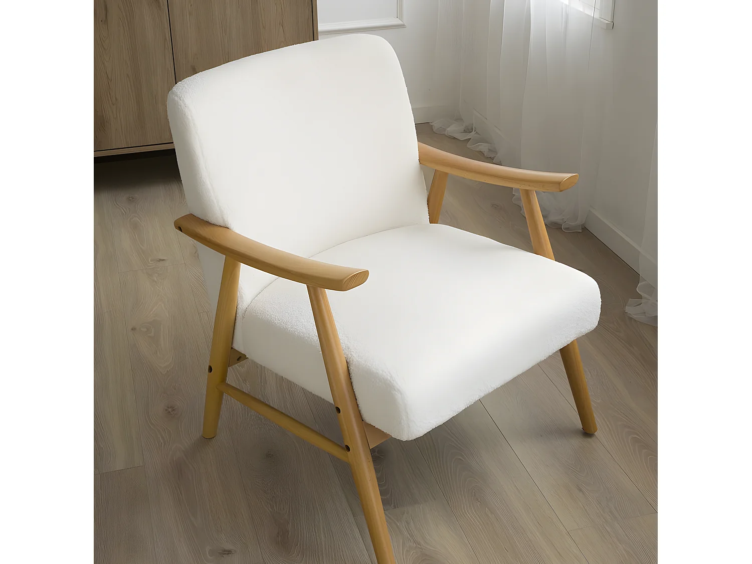 Poltrona tappezzato Blanco (606) 67x81